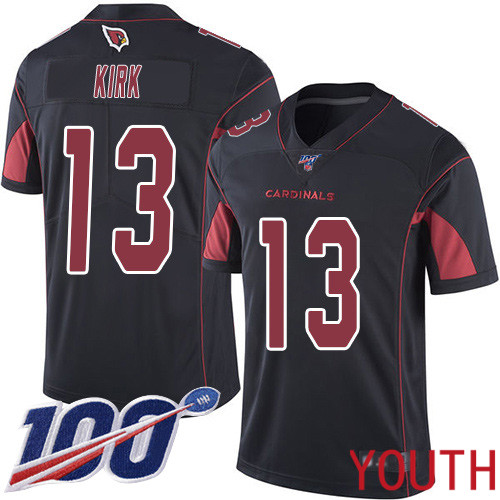 Arizona Cardinals Limited Black Youth Christian Kirk Jersey NFL Football #13 100th Season Rush Vapor Untouchable->arizona cardinals->NFL Jersey